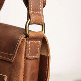 WIAOFELLAS  -  Retro Flip Black Small Shoulder Bag for Men Genuine Leather Sling Crossbody Bags Minority Design Man Simple Mobile Phone Bag