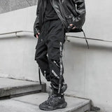 Wiaofellas  -  Men's Cargo Pants Black Hip Hop Male Trousers Autumn Large Size Long Harajuku Designer With Trend Unique Cotton Big Y2k Fashion