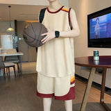 Wiaofellas  -  Men's Quick Dry Basketball Jersey Set Sleeveless Top and Shorts