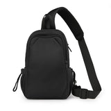 WIAOFELLAS  -  Fashionable And Cool Men's Crossbody Bag Lightweight Senior Waterproof Fabric Small Chest Bag Casual   Simplicity Shoulder Bag