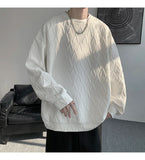 WIAOFELLAS  -  American Style Men's Crew Neck Sweatshirt Basic Pullover Harajuku Sweatshirt Long Sleeve T-shirt Fashion Men's Clothing 5XL