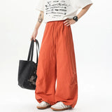 WIAOFELLAS  -  Unisex Pants Wide Leg Athletic Lounge Pants Spring Summer Lightweight Stretch Waist Casual Sportswear Joggers Loose Thin Comfort