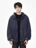 Wiaofellas  -  American Vintage Plaid Zipper Hooded Sweatshirts Men's Y2K Streetwear Patchwork Tracksuit Female Harajuku Fashion Hoodies Coats