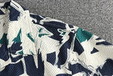 WIAOFELLAS  -  Hawaiian trend short sleeve shirt with abstract pattern Men's seersucker cool breathable comfortable casual shirt