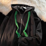 WIAOFELLAS  -  Harajuku Windbreaker Jackets Men Hoodies Jackets Solid Color Zipper Men Fashion Clothing Hooded Outdoor Jackets A62