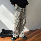 WIAOFELLAS  -  Mens Jeans Leopard Print Casual Pants Streetwear American Retro Personality Versatile Trousers Men'S Clothing Summer New
