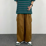 Wiaofellas  -  Korea Oversize Bundle Cuff Pants Japanese Style Cargo Amy Green Trousers Harajuku Street Wear Leisure Loose Dance Jazz Trousers