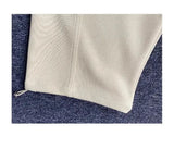 WIAOFELLAS  -  Spring Autumn Men's Clothing Solid Color Elastic High Waisted Pockets Zipper Casual and Fashionable Cargo Drawstring Pants