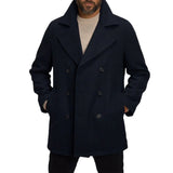 WIAOFELLAS  -  American Street Fashion Casual Mid-Length Jacket Mens Coat Autumn And Winter New Style Trend Slim All-Match Windbreaker For Men