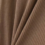 WIAOFELLAS  -  New Summer Men's Vintage Solid Ribbed T-Shirts Trendy V-Neck Knitted Loose Elasticity T-shirt Fashion Men Half Sleeve Tees