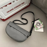 WIAOFELLAS  -  Shoulder bag men solid color casual youth simple fashion new Messenger bag