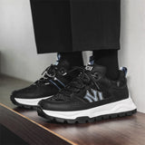 WIAOFELLAS  -  Men Casual Sneakers Platform Running Sports Shoes Fashion Male Lace Up Chunky Tennis Walking Sneakers Comfortable Outdoor Shoes