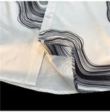 WIAOFELLAS  -  Men's Long Sleeved Shirts Print Baggy Single Breasted Blouses Korean Street Spring Autumn Coat Male Casual Shirt