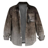 WIAOFELLAS  -  Autumn Winter Fashion Woolen Jackets For Mens Clothes Casual Loose Long Sleeve Button Outerwear Men Vintage Print Cardigans Coat