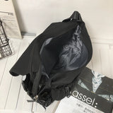 WIAOFELLAS  -  Korean Fashion Casual Big Bag Student School Bags for Teenage Girls Messenger Bag Shoulder Bag Crossbody Bags Women