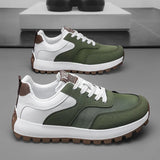 WIAOFELLAS  -  New High Quality Original Design Sports Soft Sole Comfort Classic Casual Stitching Mixed Material Student Men's Casual Sneakers
