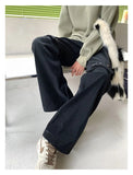 Wiaofellas High Street Design Sense Bandage Pants Men And Women Spring Retro Ruffian Handsome Hip-hop Button Casual Straight Trousers