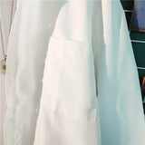 WIAOFELLAS  -  New Spring and Autumn Fashion Trend Simple Polo Collar Stripe Contrast Slouchy Style Casual Loose Men's Shirt Thin Coat