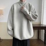 Wiaofellas  -  Harajuku Knitted Sweater New Winter Men Oversized Sweater Korean WomenThick O-Neck Wool Knitted Streetwear Pullover Unisex