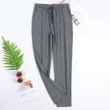 WIAOFELLAS  -  Men's Home Pants Cotton Autumn Spring Sleep Bottoms Male Plus Size Casual Sports Trousers Sleepwear Pajama Pants for Men MY458