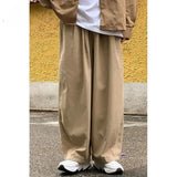 WIAOFELLAS  -  100% Cotton Baggy Pants Men Wide Leg Oversize Japenese Y2k Ankle-length Long Harem Trousers Casual Sport New