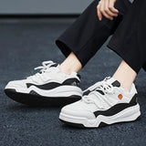 WIAOFELLAS  -  Autumn Men Casual Shoes Fashion Solid Colour Chunky Anti Skid Sports Sneakers Thick Sole Comfortable Breathable Mesh Footwear 44