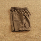WIAOFELLAS  -  Summer American casual heavy asymmetrical elastic waist short pants men loose fashion high street sports fifth pants