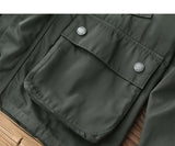 WIAOFELLAS  -  Autumn Winter New American Retro Cargo Jacket Men's Fashion Multi-pockets Casual Heavyweight Windproof and Waterproof Coat