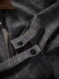 WIAOFELLAS  -  Classic Lapel Patchwork Jackets For Mens Spring Trendy Zip-up Slim Fit Outerwear Men Stylish Plaid Printed Jacket Coats