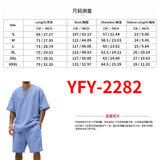 WIAOFELLAS  -  Men's Summer American-Style Loose Heavy Sweater High Street Hip-Hop Sport Short-Sleeved Set with Shorts