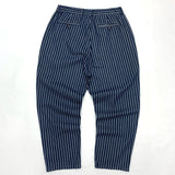 WIAOFELLAS  -  Striped slacks Loose straight cone slacks Hip hop niners wide leg striped slacks