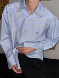 WIAOFELLAS  -  New Striped Versatile Long Sleeve Shirt Casual Loose Japanese Style Hong Kong Trend Coat