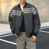 WIAOFELLAS  -  Mens Fashion Casual Pu Leather Jacket Spring And Autumn Style American High Street Trend Baseball Jacket Loose Short Coat Men