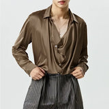 Wiaofellas  -  New Men's Casual Blouse Light Thin Shirt Loose Tops Long Sleeve Tee Shirt Spring Autumn Casual Men's Shirts