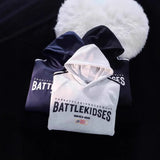WIAOFELLAS  -  Retro American Striped Letter Hoodie Unisex Fleece Lined Jacket Cotton Full Sleeve Hooded Sweatshirt for Men And Women