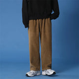 Wiaofellas  -  Winter Thick Corduroy Pants Men Warm Vintage Casual Pants Men Japanese Streetwear Loose Wide Leg Pants Men Thicken Trousers