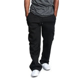 WIAOFELLAS  -  Plus Size M-4XL Men Loose Sport Jogger Pants Casual  Cotton  Gym Fitness Sweatpants Long