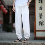 Wiaofellas  -  Men's Imperial Pattern Casual Pants - Summer Spring Trendy Stretch Comfort Fit Lounge & Streetwear Style Plus Size Men 5XL