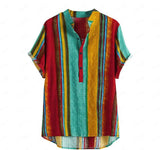 WIAOFELLAS  -  Summer New Fashion All-Matching Trendy, Personalized and All-Match Men's Multi-Color Shirt