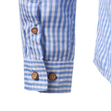 WIAOFELLAS  -  New Minimalist Oversized Men's Checkered Trendy Youth Fashion Long Sleeved Shirt