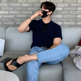 WIAOFELLAS  -  Summer Men's Loose Solid Short Sleeve T-shirt for Men Cotton Tee Men Causal O-neck Basic Tshirt Streetwear Quality Men Top B182