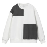 WIAOFELLAS  -  Autumn New Men's Sweatshirt Pullover Without Hat American Retro High Street Top Trendy Loose Round Neck Top