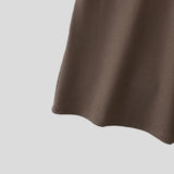 WIAOFELLAS  -  Men T Shirt Solid Color Deep V Neck Short Sleeve Summer Casual Male Tee Tops Streetwear 2025 Fashion Men Clothing S-5XL