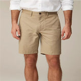 WIAOFELLAS  -  Summer New Fashion Mens Solid Color Short Lightweight Gym Pants Linen Beach Shorts Men Jogging Sport Large Short For Male