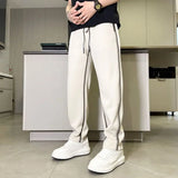 WIAOFELLAS  -  Men Clothing Autumn Fashion Casual Sports Running Straight Pants Y2K Streetwear Contrast Color Loose Trousers Pantalones Hombre