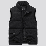 WIAOFELLAS  -  New Vest Men Winter Sleeveless Jackets Winter Warm Coat Vest Men Casual Solid Waistcoat Outwear Chalecos Para Hombre