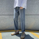 WIAOFELLAS  -  Autumn New Harajuku Fashion High Street Hiphop Pants Straight Wide Leg Pants Men Casual Loose Big Pockets Cargo Jeans