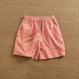 WIAOFELLAS  -  Summer American casual heavy asymmetrical elastic waist short pants men loose fashion high street sports fifth pants