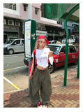 WIAOFELLAS  -  Retro Straight Leg Casual Pants High Street Wide Leg Men's Style Spring Autumn Design Loose American Green Trousers for Men And
