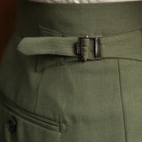 WIAOFELLAS  -  Men's Suit Pants Slim Fit Trousers For Wedding Party Business Formal Waistline Suit Pants Spring Summer
